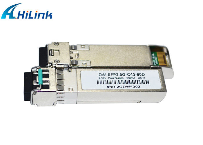 のぎLC多用性がある2.5G SFPのトランシーバー モジュール光ファイバー2.5G 80KM DWDM SFP