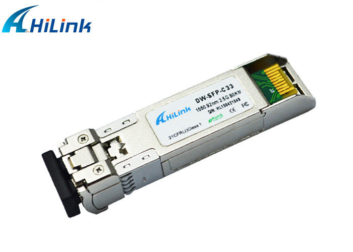 のぎLC多用性がある2.5G SFPのトランシーバー モジュール光ファイバー2.5G 80KM DWDM SFP