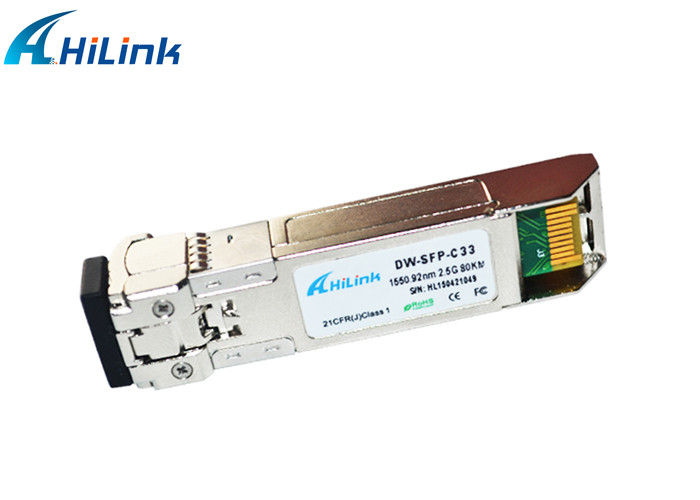 のぎLC多用性がある2.5G SFPのトランシーバー モジュール光ファイバー2.5G 80KM DWDM SFP