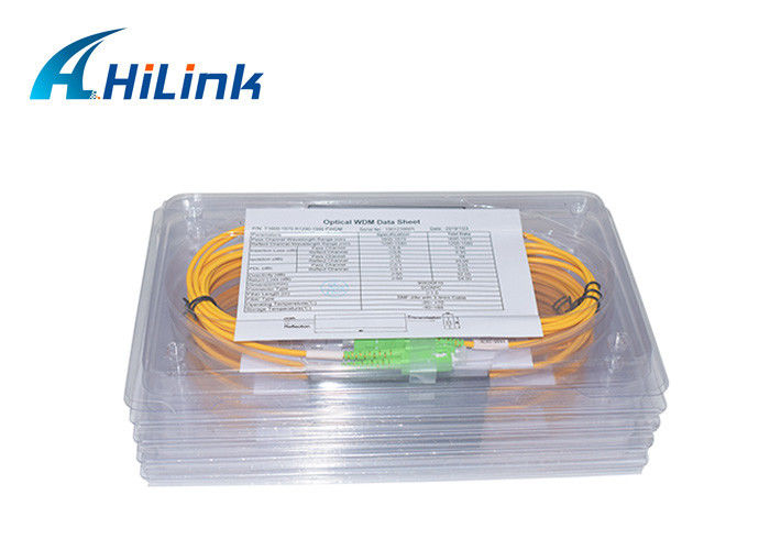 0.9mm 1m WDMの解決FWDM T1600-1670 R1290-1580nm SC APCのコネクターの長い寿命