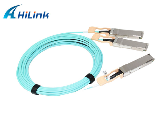 2xQSFP56 SR2 850nmへの5mの活動的な光ケーブルAOCケーブル200G QSFP56 SR4