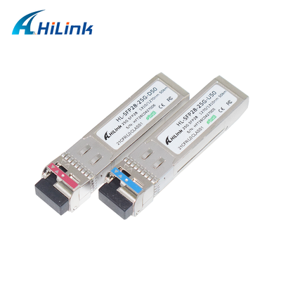 25Gb/s 50Km SFP28 BIDIトランシーバー APD+PIN LCコネクタ SFP28 オプティカルモジュール DOM