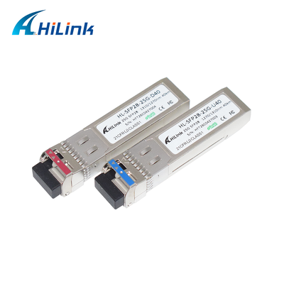 25GBASE SFP28 25G BIDI 10KM 1270/1330nm DML+PIN LC オプティカルモジュール トランシーバー DOM