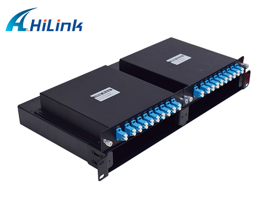 18のチャネルWDMの解決CWDM MUX 1UはSC FC LC APC UPCのPCを悩ます